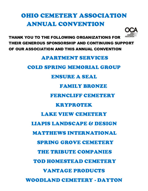 Annual Convention 2015 Sponsors