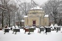 Winter graves with chapel